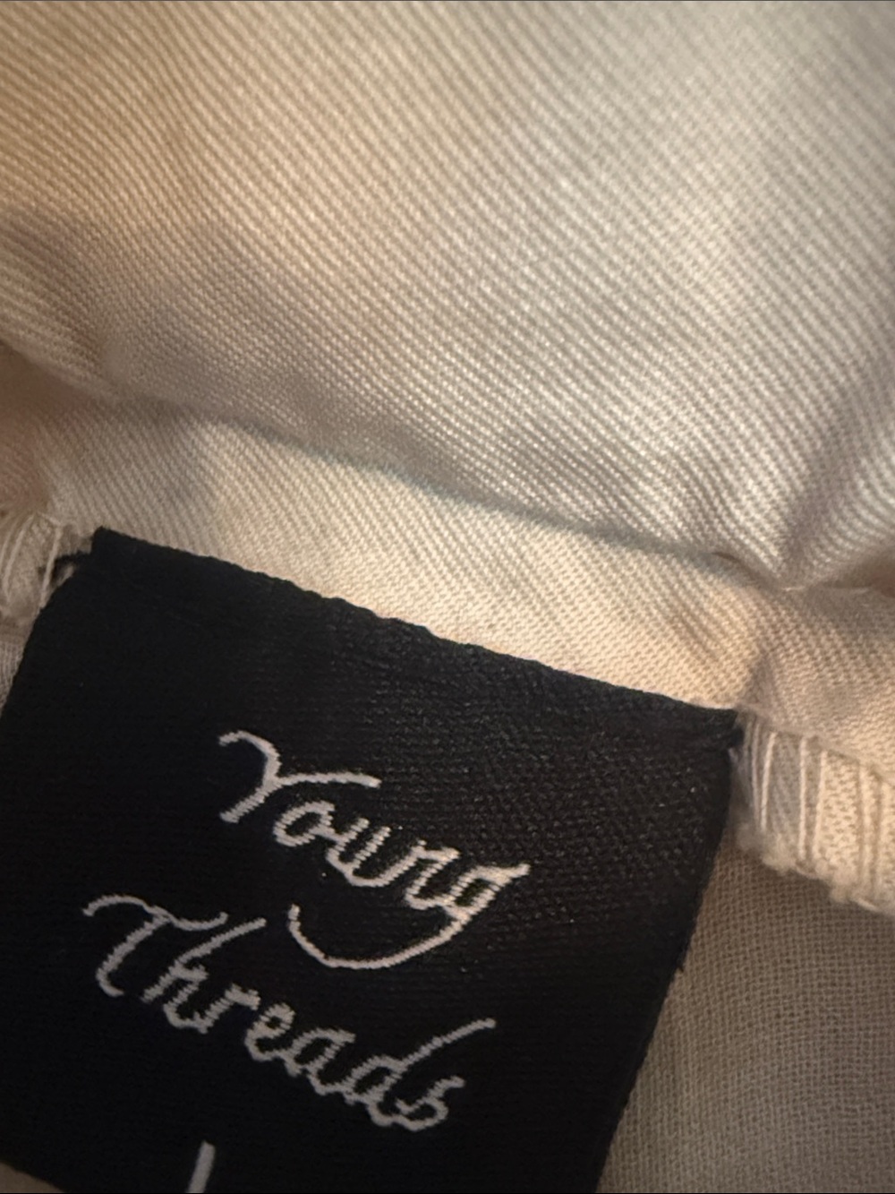 Young Threads Beige Lace Panel Maxi Skirt - Picture 3 of 5